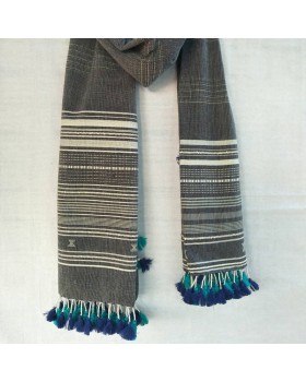 Cotton Stole- Hand Weaving